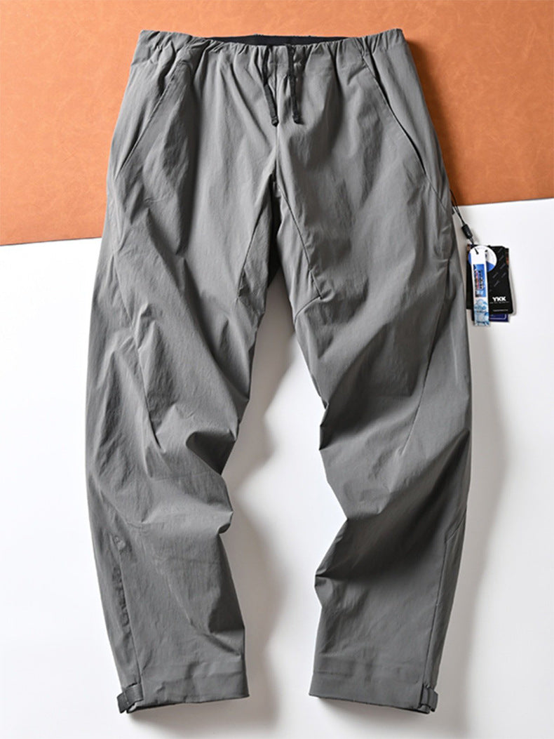 Unisex Windproof Insulated Softshell Pants, Lightweight Straight Winter Hiking Ski Trekking Trousers