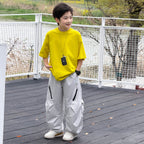 Big Kids Summer Casual Curved Trousers