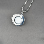 Titanium Steel & Diamond-Inlaid Evil Eye Pendant Hip-Hop Necklace