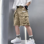 Boys Stretchy Cargo Summer Athletic Shorts