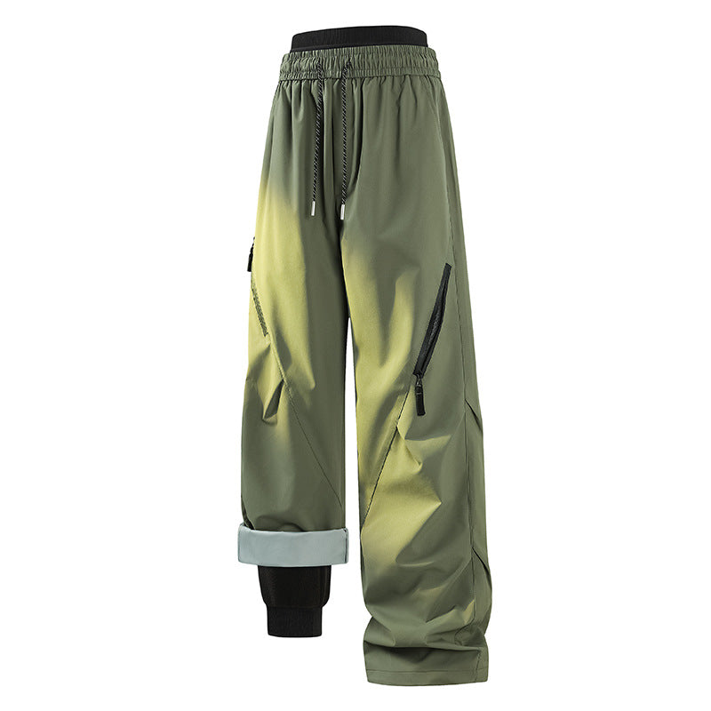 WENHOUU Detachable Fleece Lined Softshell Hiking Pants Waterproof Breathable