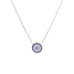 Titanium Steel Diamond-Studded Evil Eye Necklace
