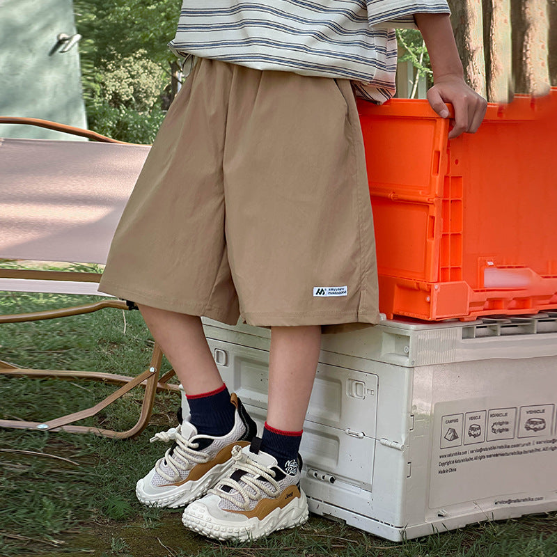 Kids Breathable Sports Shorts 5 Inch Boys Summer Casual Wear