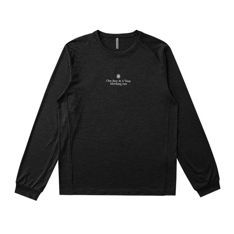 Telestar Sports Quick Dry Graphic Long Sleeve T-Shirt, Outdoor Sports Casual Athletic Top