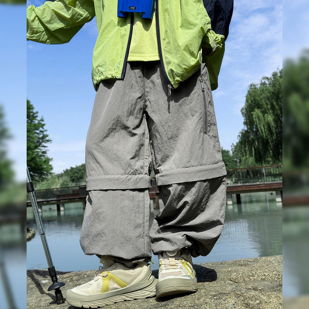 Boys Convertible Zip Off Cargo Quick Dry Outdoor Hiking Pants