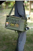 Multi‑Functional Tactical Camping Storage Bag with Table Board, Portable Outdoor Sundries Gear Pouch