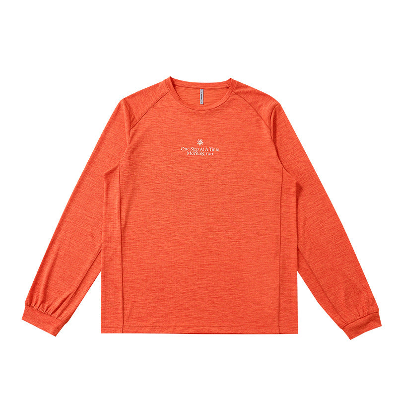 Telestar Sports Quick Dry Graphic Long Sleeve T-Shirt, Outdoor Sports Casual Athletic Top