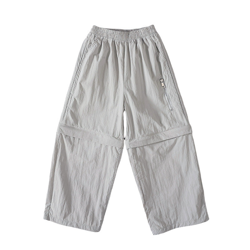 Boys Convertible Zip Off Cargo Quick Dry Outdoor Hiking Pants
