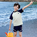 Boys' antibacterial and UV-proof split swimsuit set