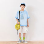 Boys Tie-Dye Gradient Cotton Short Sleeve T-Shirt