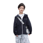Boys' Lightweight Color-Block Hooded Sun-Protection Jacket