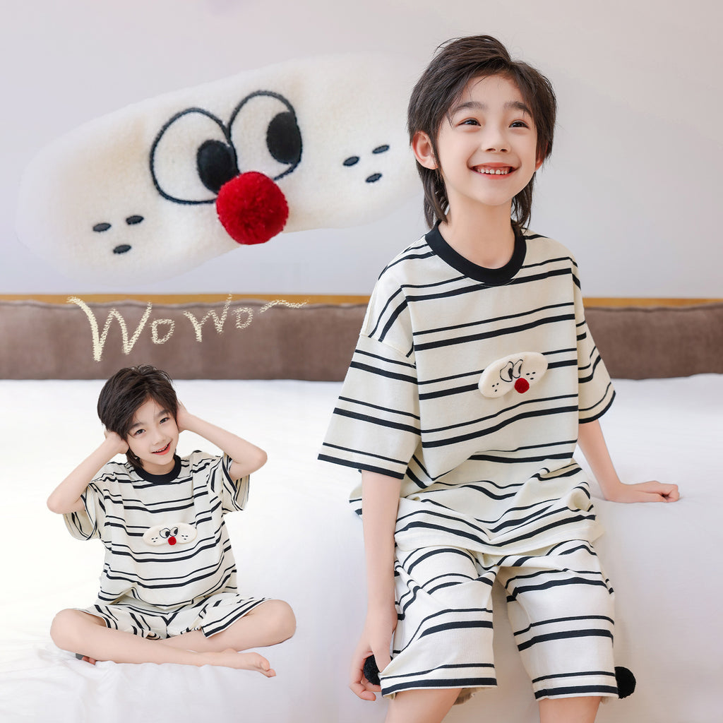 Boys Summer Short Sleeve Pajama Set