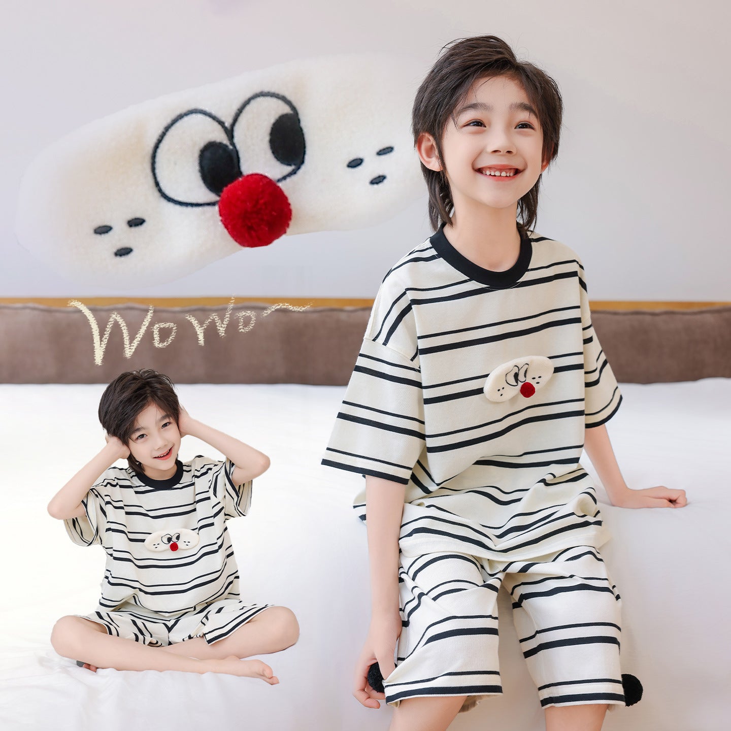Boys Summer Short Sleeve Pajama Set