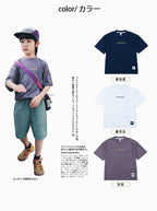 Boys Mountain Style Glove Print Casual Short Sleeve T-shirt