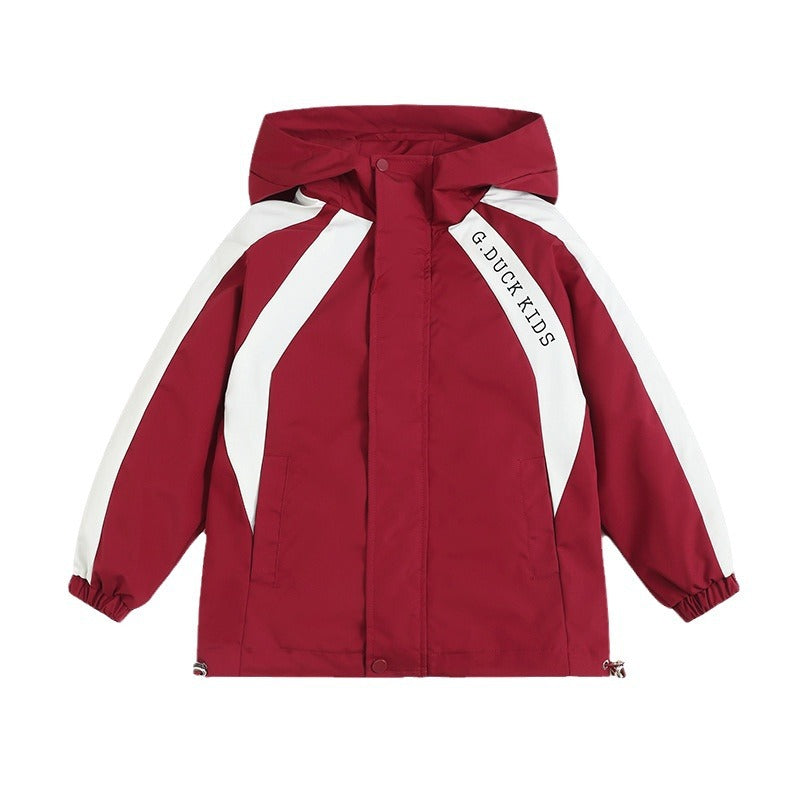 Gduck Unisex Kids' Windbreaker 3-8Y | Waterproof Windproof Fleece Liner | Spring Autumn Winter Outdoor Camping Jacket