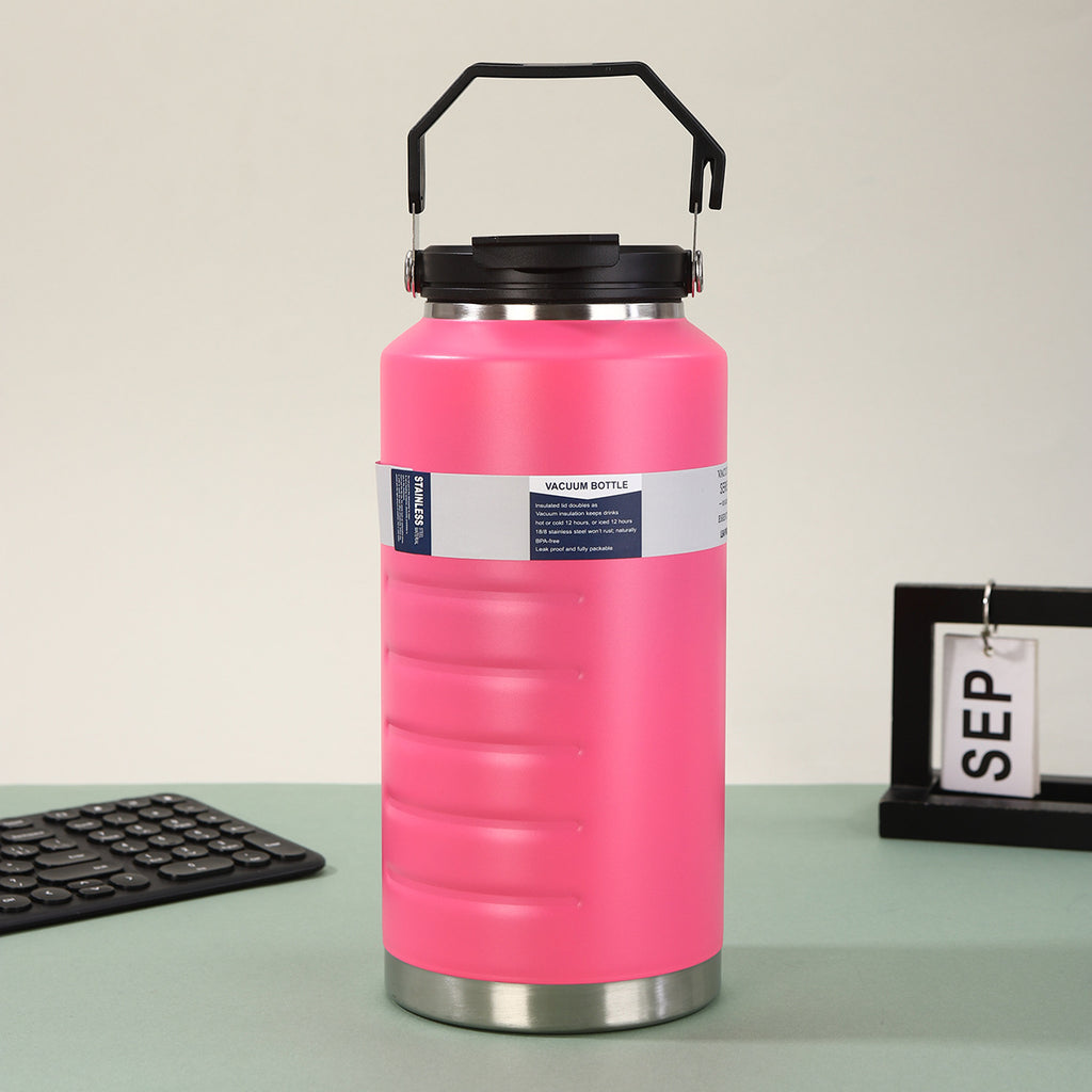 Large 316 Stainless Steel Insulated Water Jug, Dual‑Drink Portable Outdoor Camping Thermos