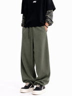 Unisex Fleece-Lined Joggers with Cuffed Hems
