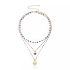 Evil Eye Collarbone Chain Hip Hop Multi-Layer Necklace