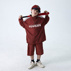 Kids Long Sleeve Sun Protection, Quick Dry, Boys 2PCS Sports Set