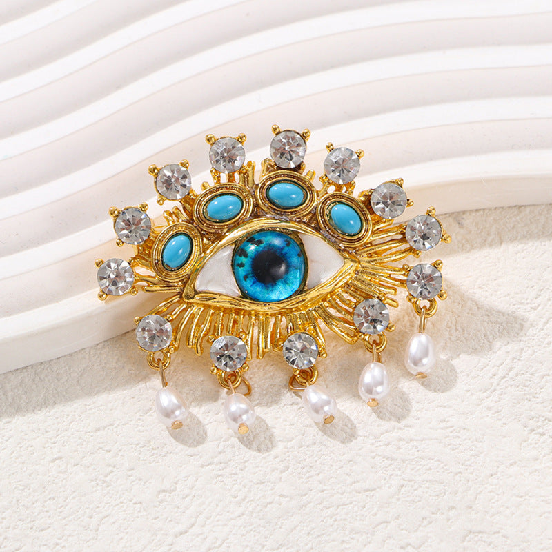 Demon Eye Brooch Exaggerated Horus Eye Corsage