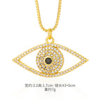 Evil Eye Necklace, Colorfast, Summer Oil-Drip Pendant