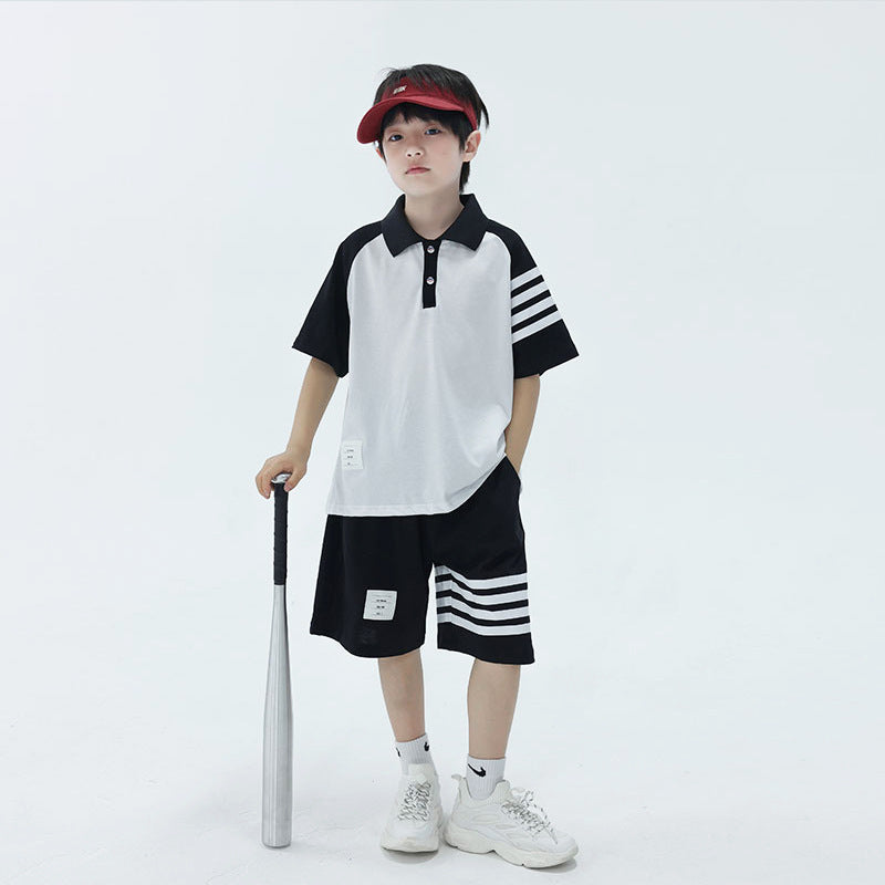 Boys Cotton Polo Shirt Set