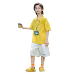 Boys Cotton 2 Piece Polo Outfit Summer Kids Suit