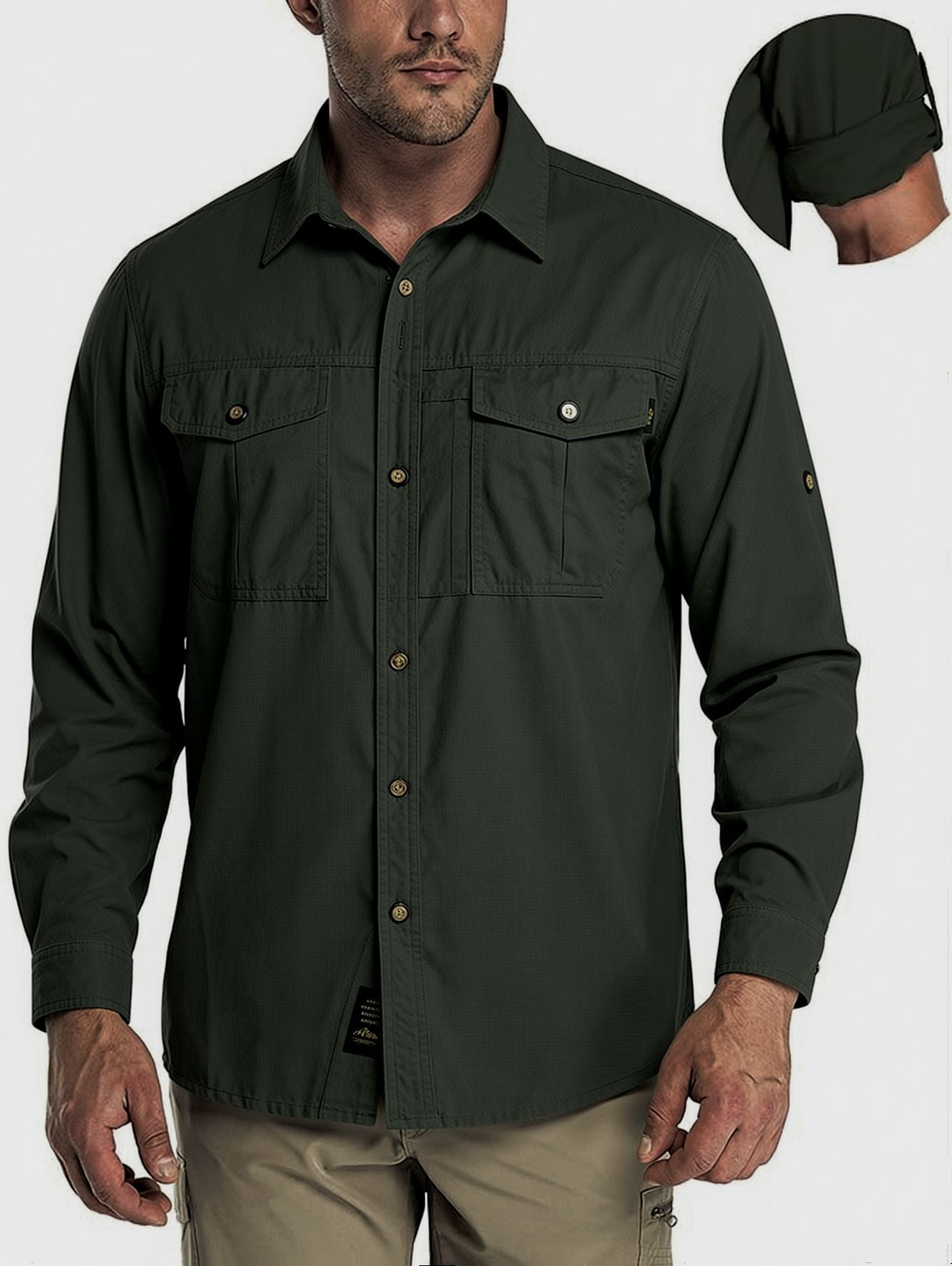 Outdoor Adventure Fishing Long-Sleeve Utility Shirt