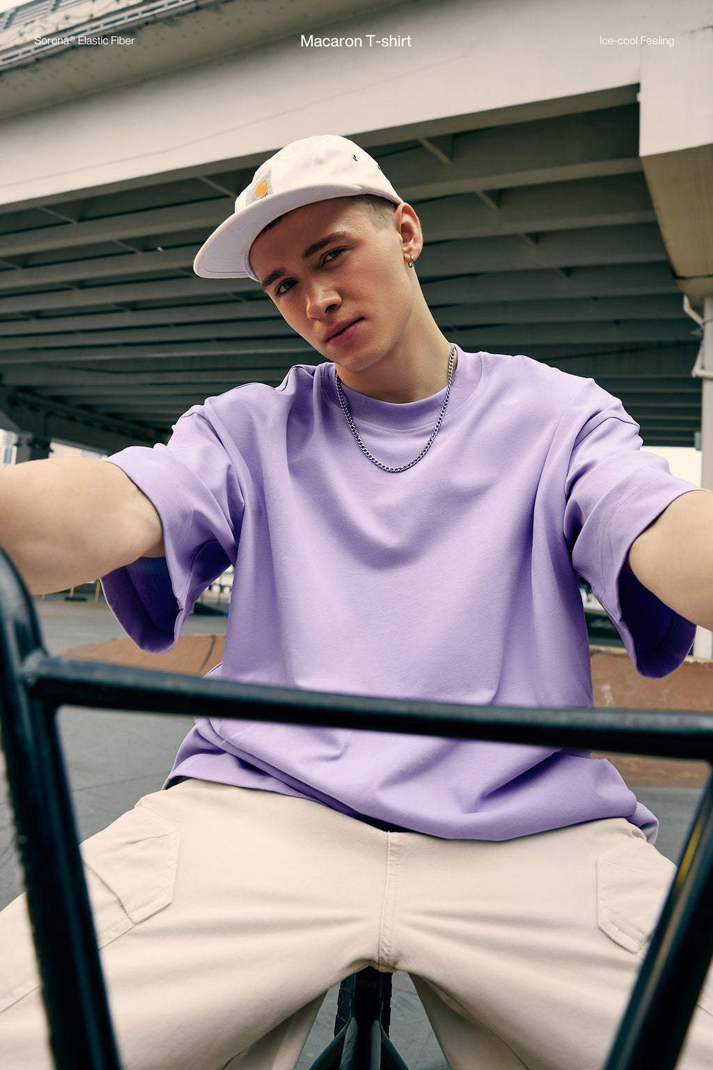 Men's 260G Oversized Macaron T-Shirt