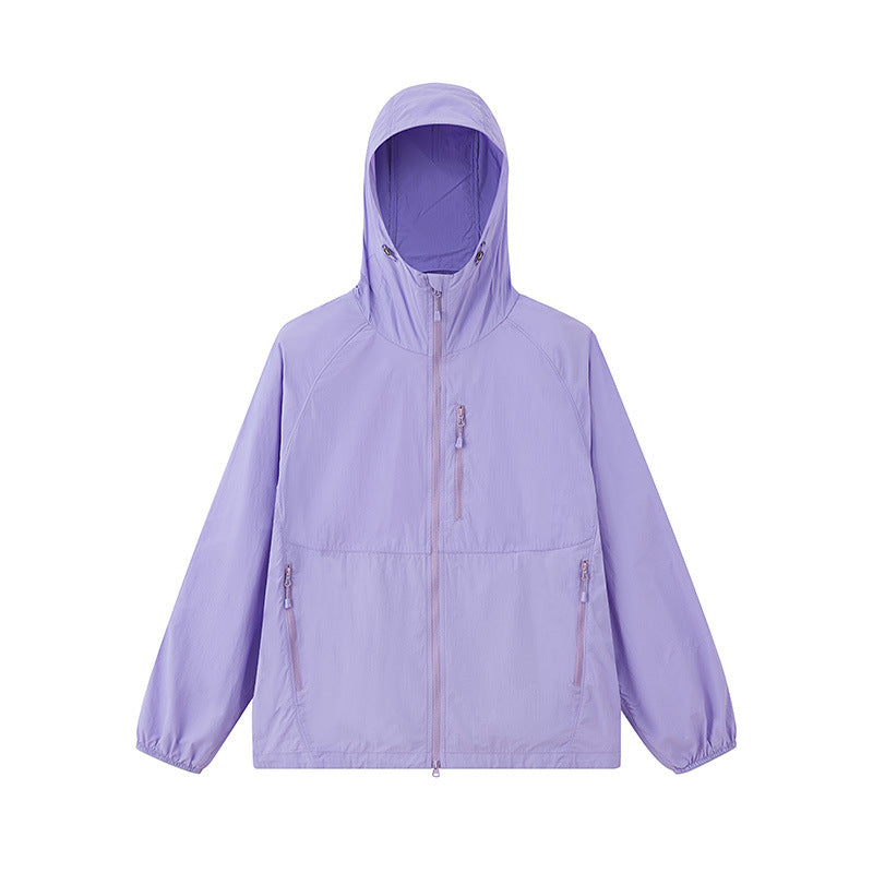 UPF 50+ Lightweight Sun Protection Hooded Jacket Breathable Outdoor Fishing Hiking Coat