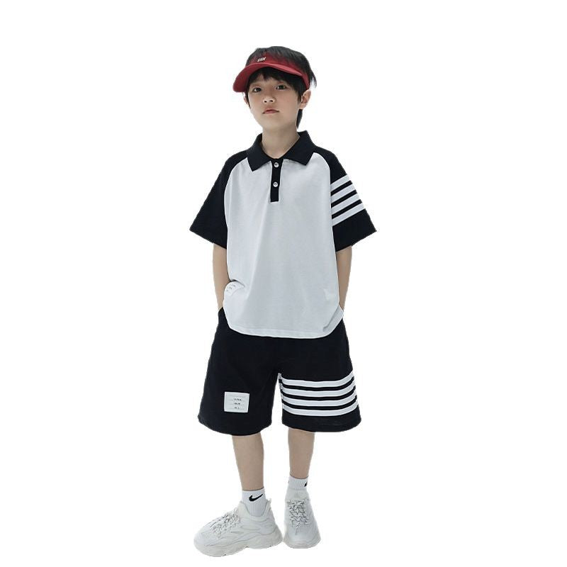 Boys Cotton Polo Shirt Set