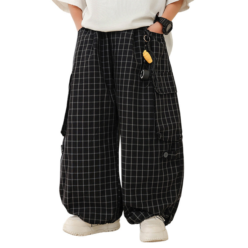 Boys Thin Casual Pants, Versatile Daily Wear Trousers for Kids
