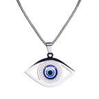Evil Blue Eye Necklace Stainless Steel Turkish Eye