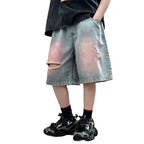 Lightweight Distressed Denim Shorts for Kids Summer