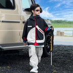 Boys Light Autumn Splicing Charge Jacket