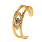 Diamond-Set Evil Eye Ring