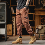 Men's Loose Straight-Leg Casual Pants - Sporty Casual Style for Autumn