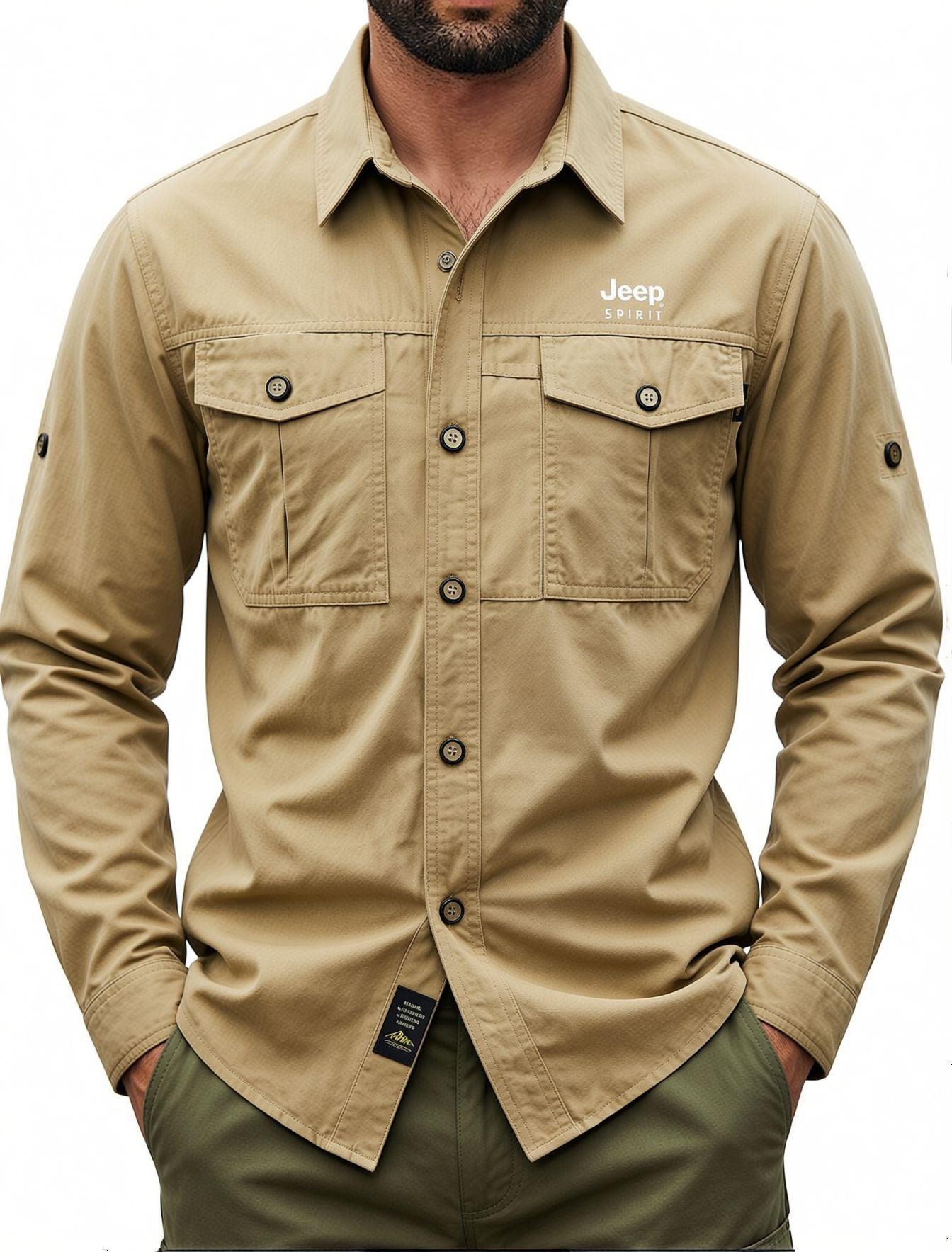 Outdoor Adventure Fishing Long-Sleeve Utility Shirt
