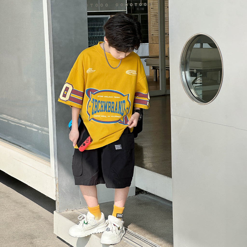 Big Boys Korean Style Basketball Graphic Tee