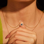 Evil Eye Necklace Crystal Collar Chain