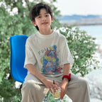 Kids Cartoon Graphic Casual Short Sleeve
