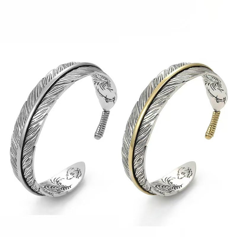 Brezin Locks Multi-Feather Bracelet