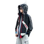 Boys Light Autumn Splicing Charge Jacket