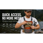 Lightweight Multifunctional Chest Vest Bag, Wear‑Resistant for Fishing Running Hiking Outdoor Sports