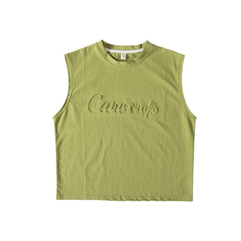 Dopamine Green Boys Sleeveless Vest