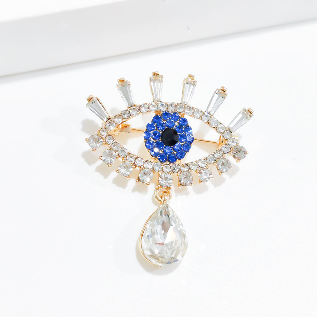 Evil Eye Brooch - Blue Diamond Niche Design