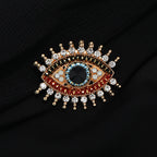 Evil Eye Brooch Sweater Cardigan Accessories