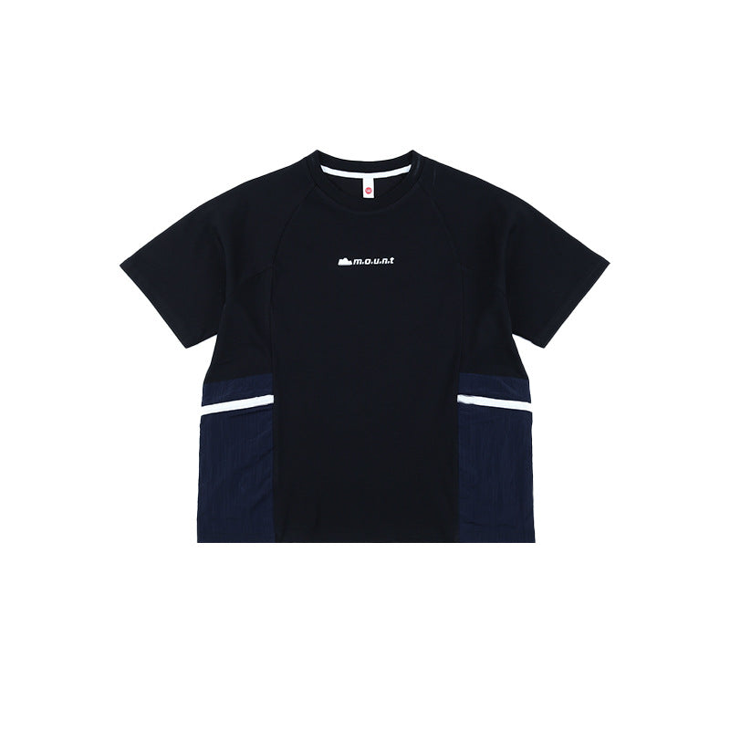 Boys' Short-Sleeve Top with Outdoor-Style Zippered Pockets