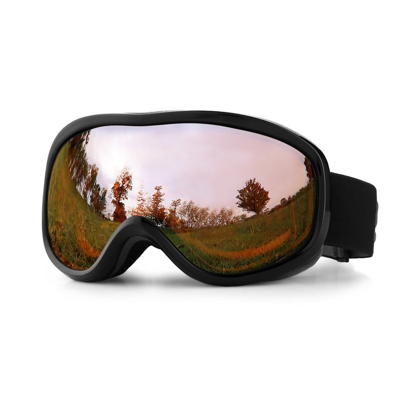Ski smooth no fog mirror, can card myopia, spherical large field of view ski goggles