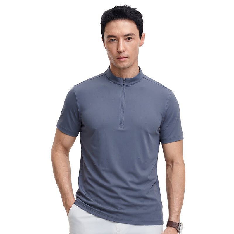 Men's Waffle Knit Quick‑Dry T‑Shirt, Breathable Cool Athletic Summer Short Sleeve Top